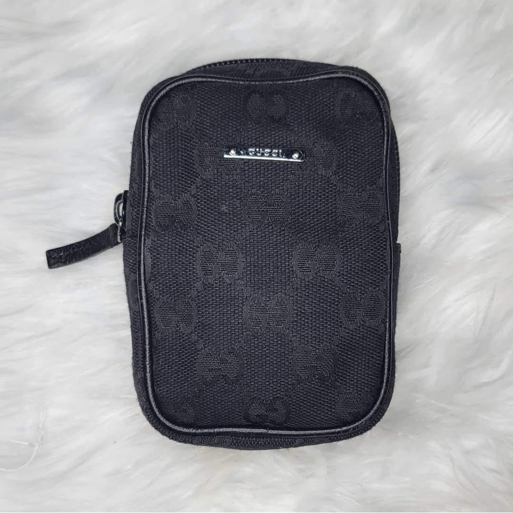 Gucci GG Canvas Accessory Pouch Black